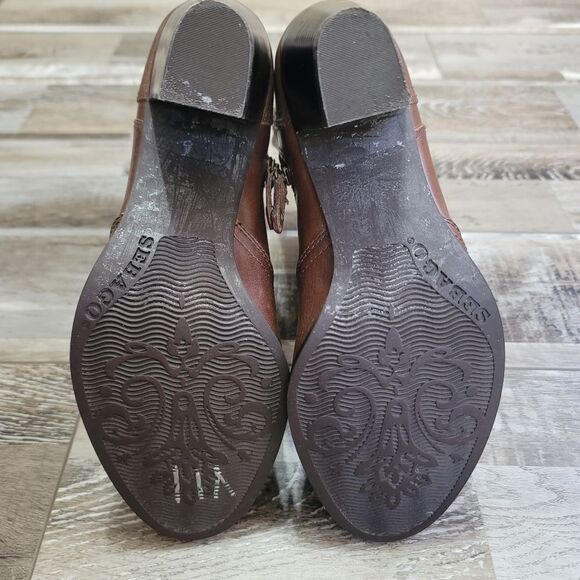 Sebago Ashton Brown Leather Boots Size 8 - Picture 13 of 14